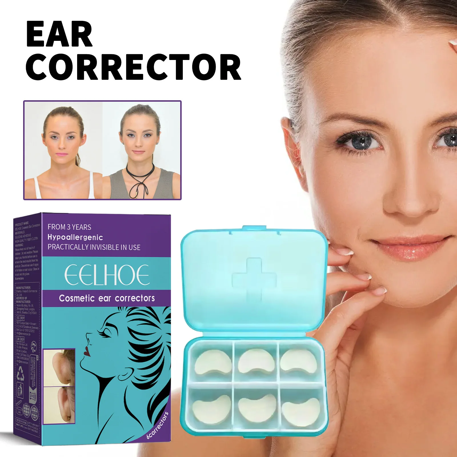 Ear Cosmetic Supporters Corrector Version  Photo Sticker Change Stereotyped Invisible Ear Care Self Adhesive Stickers