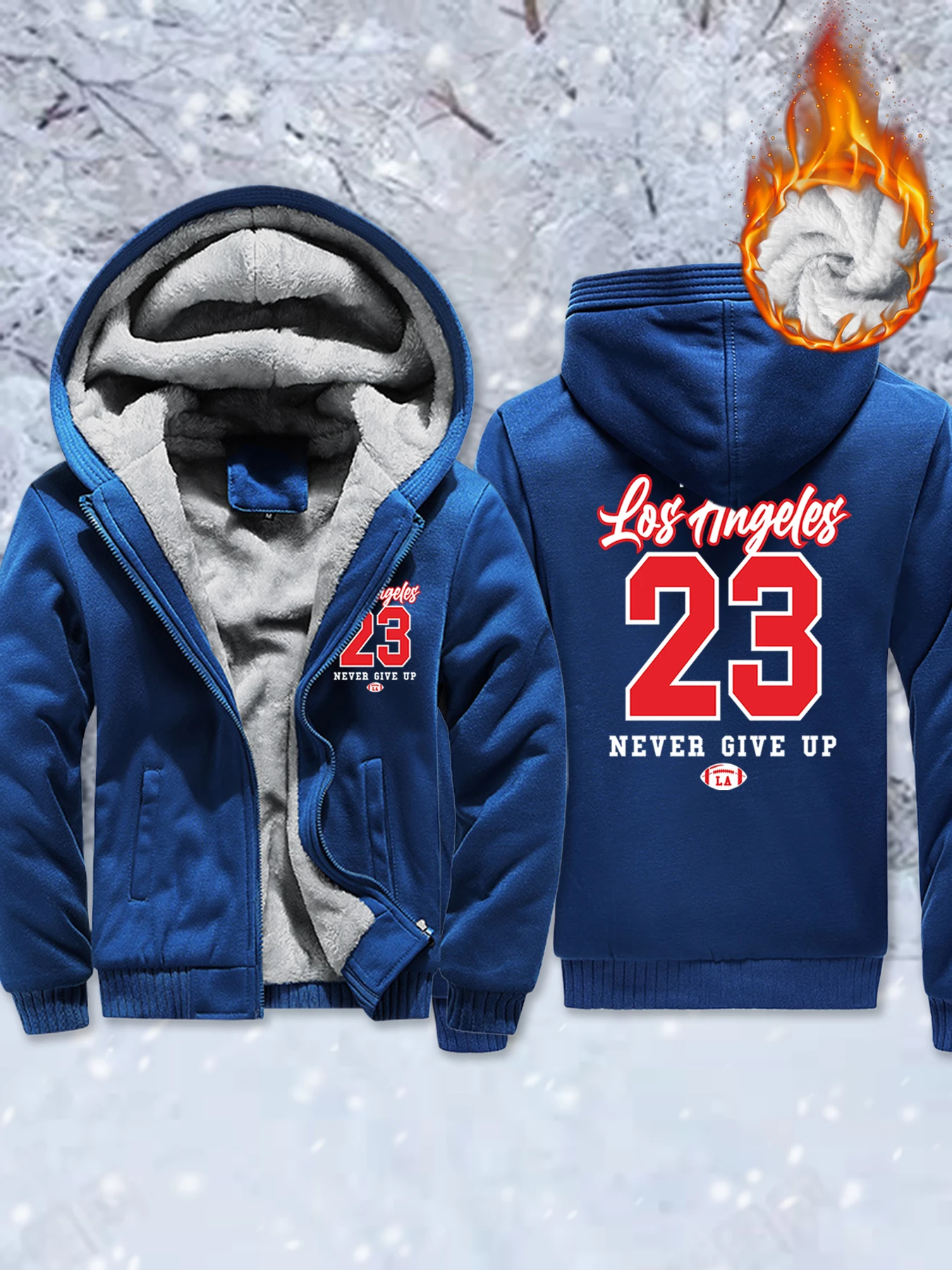 

Freedom Never Give Up Printed Male Fleece Basics Jackets Zip-Up Winter Hoodie Thicken Warm Veste Comfy Soft Streetwear Unisex