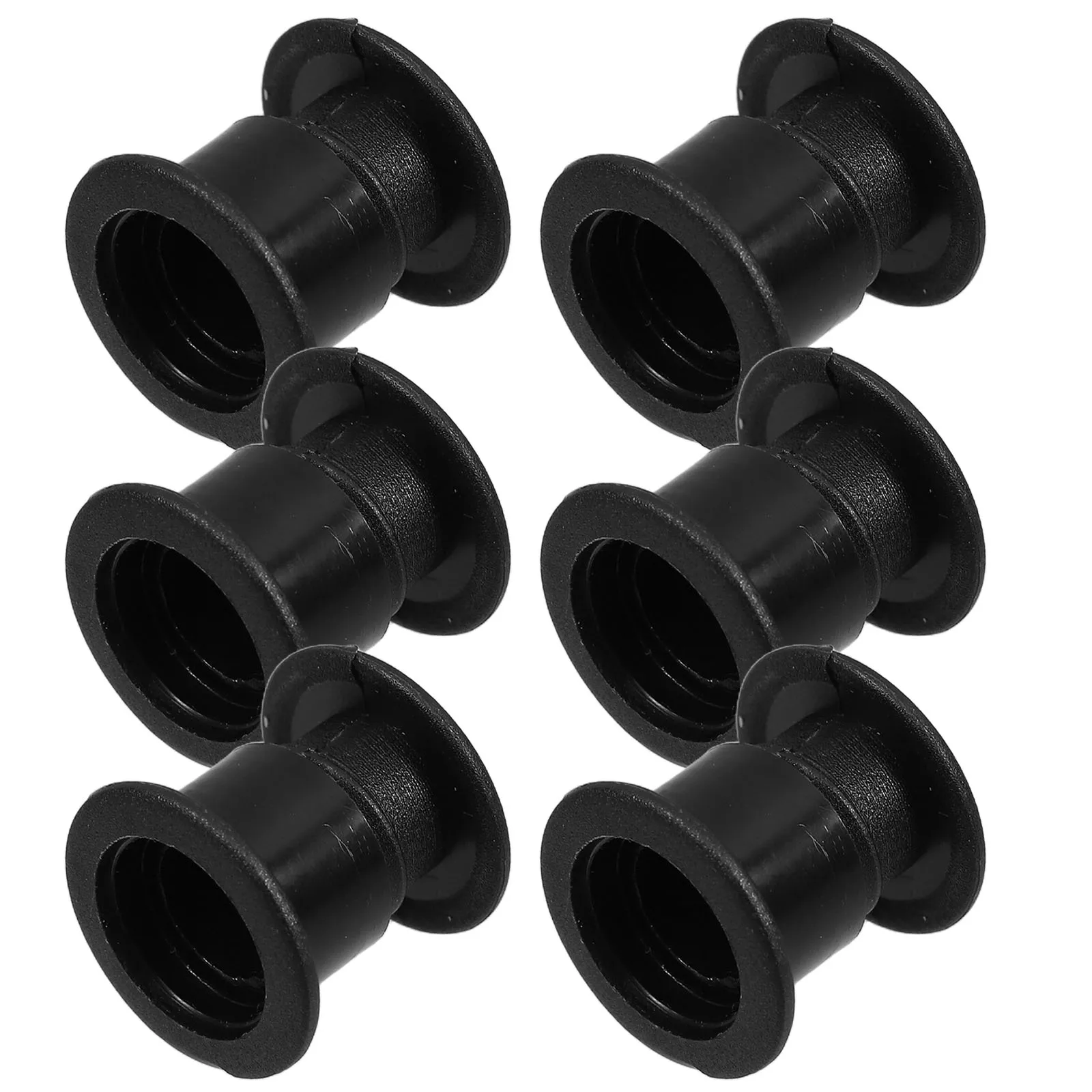 

6pcs Table Football Bearings Foosball Hole Bushings Replacement Smooth Rod Fit 0.7M Tables Black Table Soccer Parts