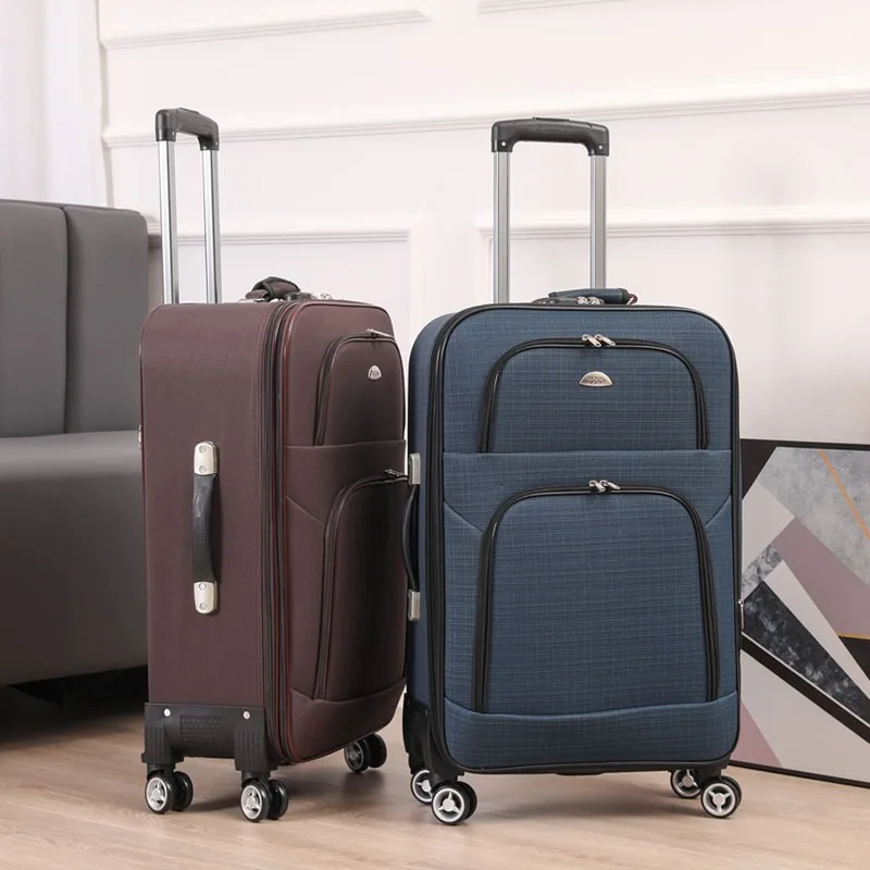 20/24 inches Travel bag Suitcase Roller Luggage Bag Canvas Box Waterproof Oxford Suitcase Travel Bag