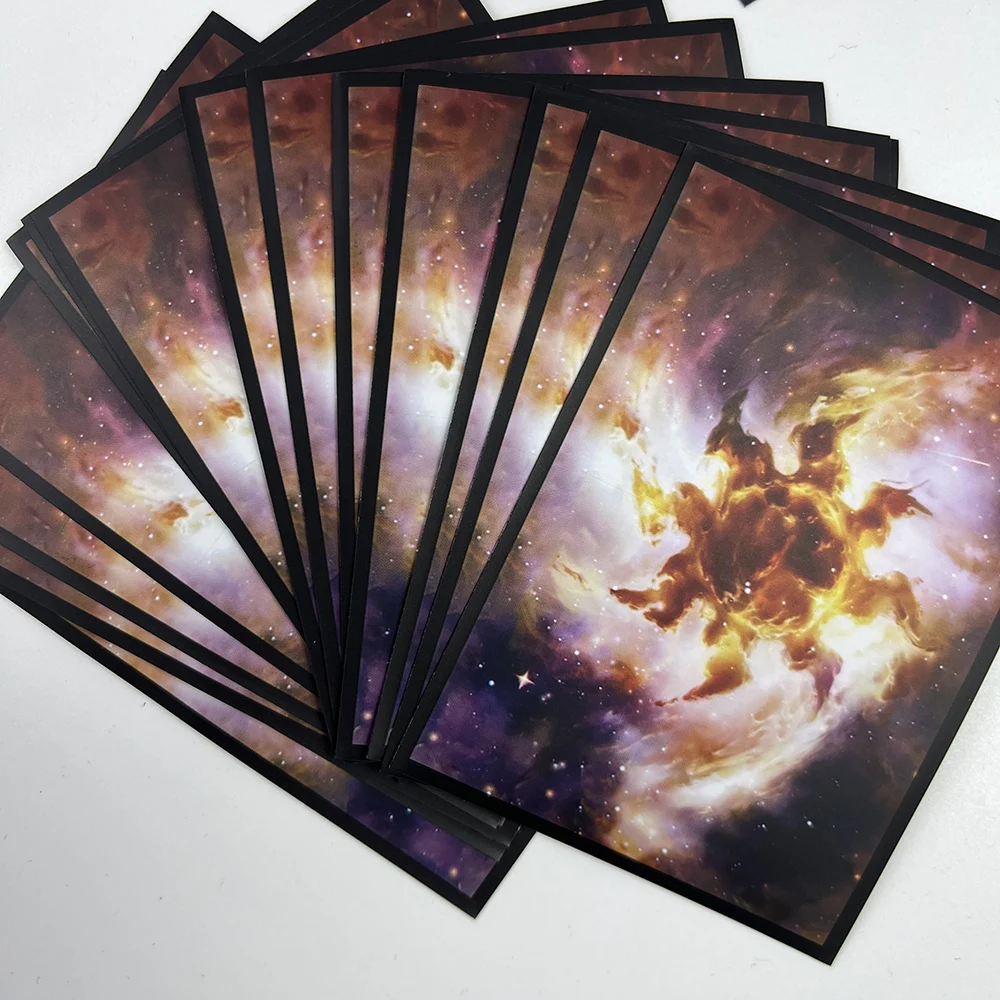 Fundas para cartas de arte mate, 60 piezas, 66x91mm, TCG, fundas para cartas comerciales para juegos de cartas MTG/YGO