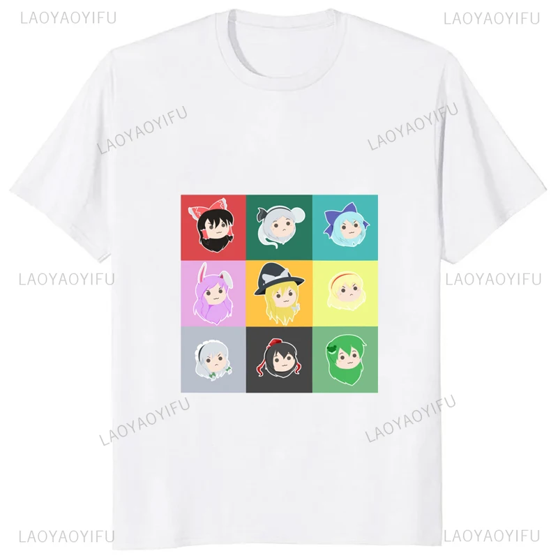 Hot Sale Touhou Project Printed Cotton T-shirt Casual Streetwear Hipster Comfort Man T Shirt Fashion Soft Women Tshirt Otaku Tee