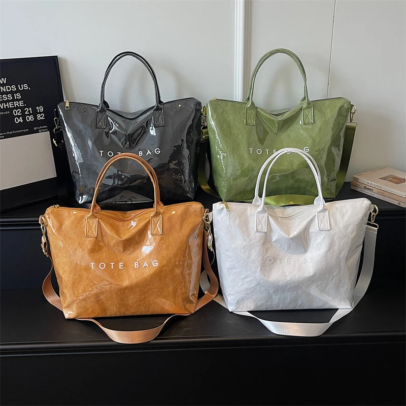 Modische Hochwertige Transparente PVC-Tragetasche mit Großer Kapazität, Wasserdichte Jelly-Tasche, Outdoor-Handtasche für Tägliche Reisen und Tourismus – Detail 2