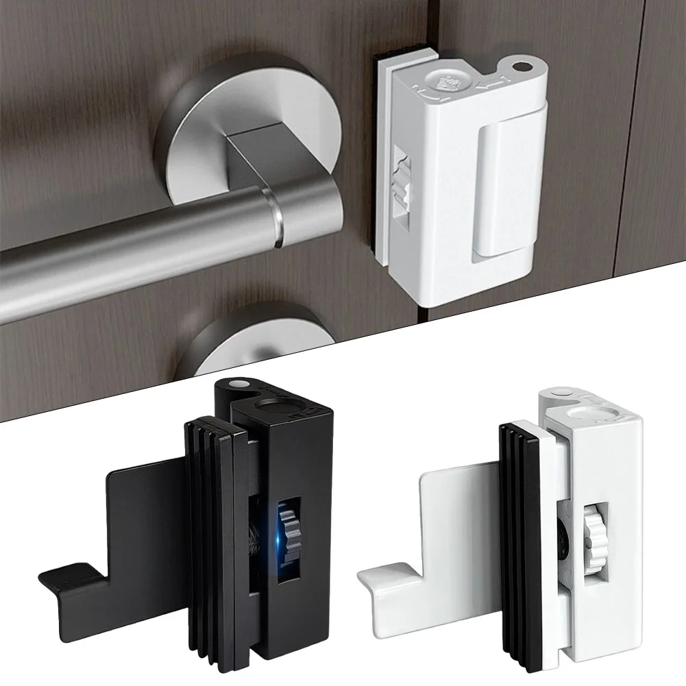 Flip Lock Portable Door Lock Apartment Bedroom No Drill Lock Extra Lock Adjustable Door Obstruction Internal Opening Lock Buckle