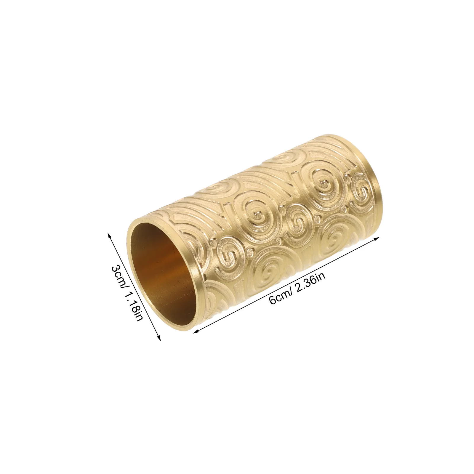 Brass Banister Cap Ornate Round Tube Finishing Cover Decorative Bed Post Finial Balcony Railing End Rail Cap Outdoor DIY