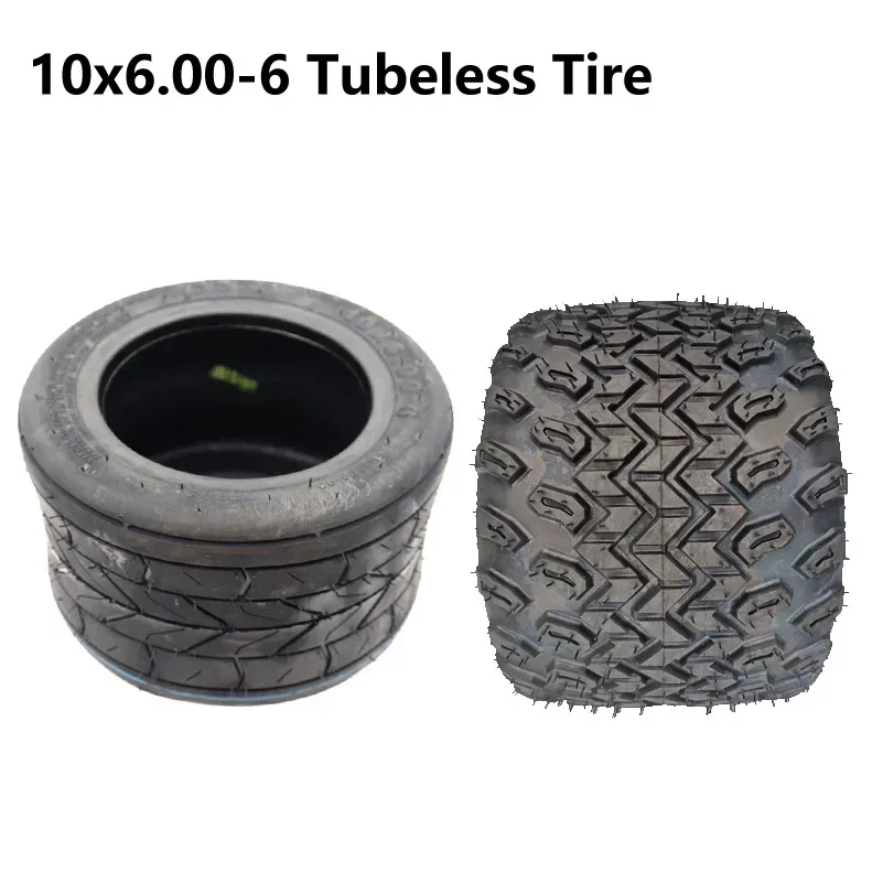 

Motorcycle Tubeless Tires for Halei Electric Vehicle Mini Citycoco 10 Inch 10x6.00-6 Widened Vacuum Tyres