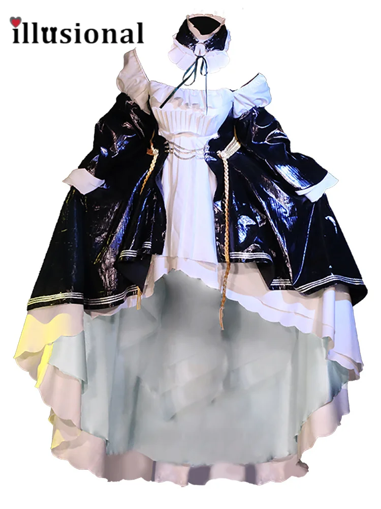 illusional Mi ku Cosplay Costume Rin Mi ku Princess Party Dress Female Halloween Costumes