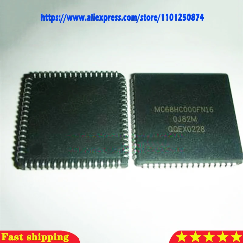 1pcs MC68HC000FN16 MC68HC000FN12 MC68HC000 PLCC-68 In Stock