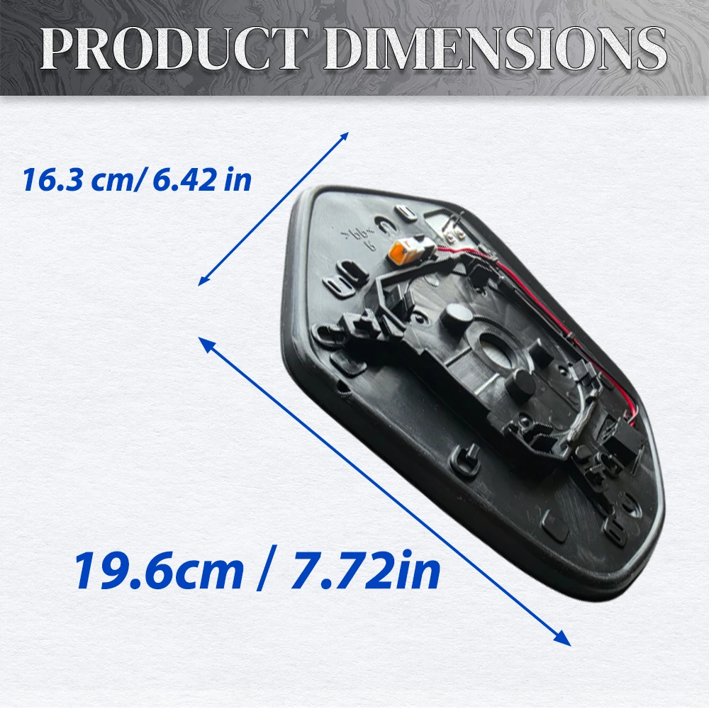 For Mitsubishi Triton L200 2019 2020 2021 2022 2023 Car Exterior Door Convex Heated Side Rearview Mirror Glass With Blind Spot