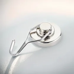 Swivel Swing Magnetic Hook Refrigerator Magnetic Hooks Strong Neodymium Magnet Hook Heavy Duty, Magnet Hanger for Hanging