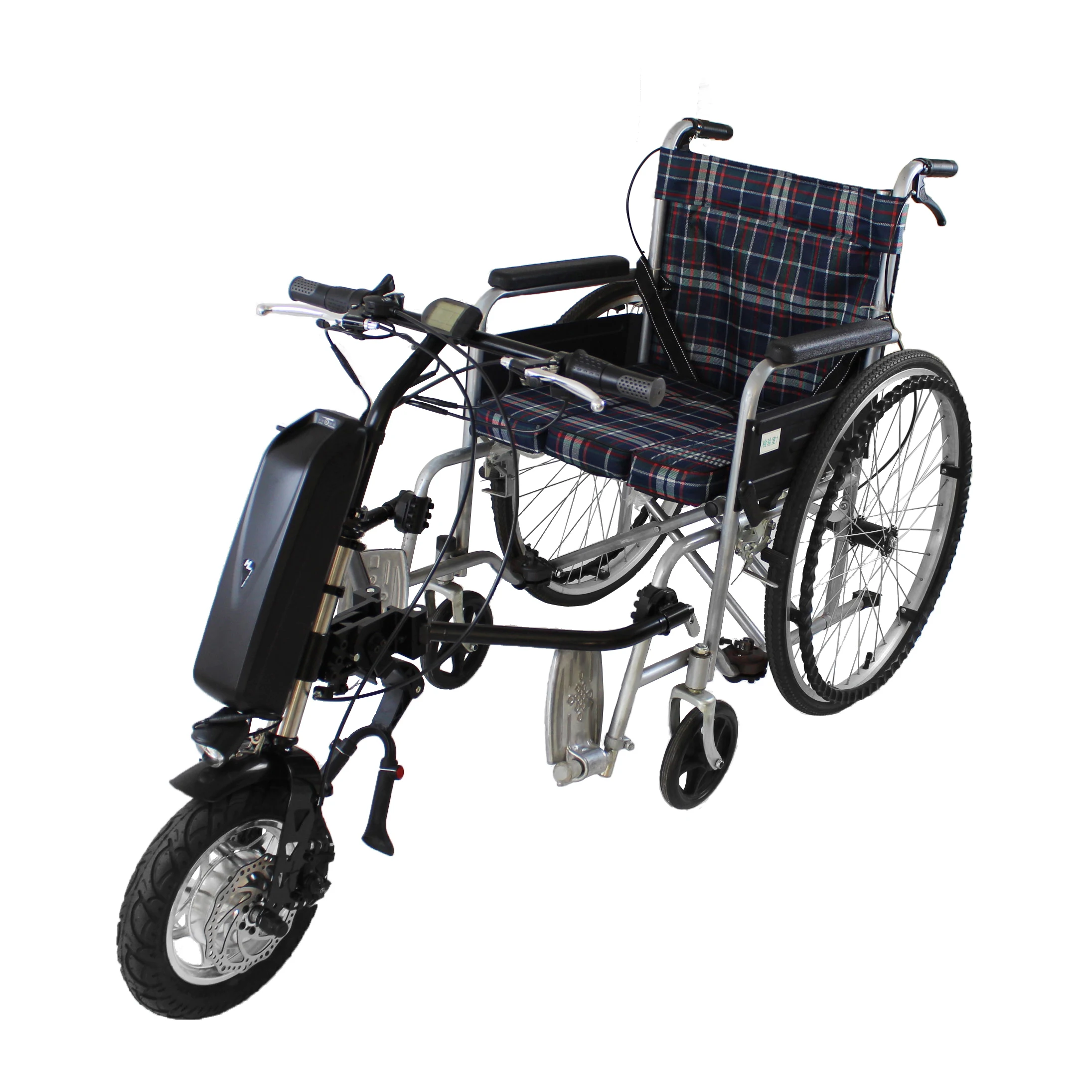 

12inch One Wheel Electric Power Wheelchair Attached With Battery 250w/350w Handcycle Wheel Chair
