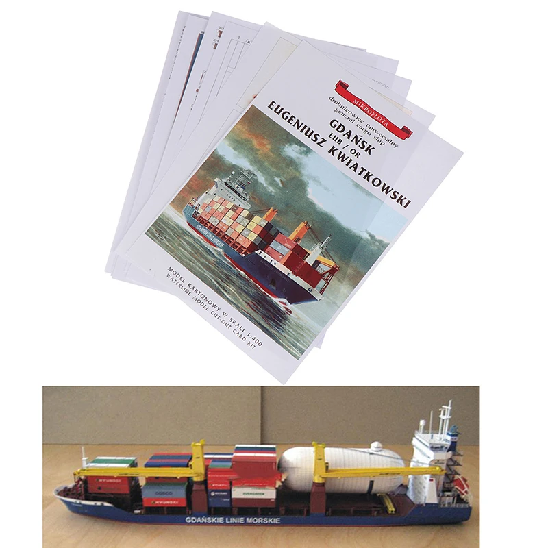 Wooden Assembly Ship Model Series Handmade Building Blocks Puzzle Assembly Brain Toy 3D Paper Card Model Sets ship model