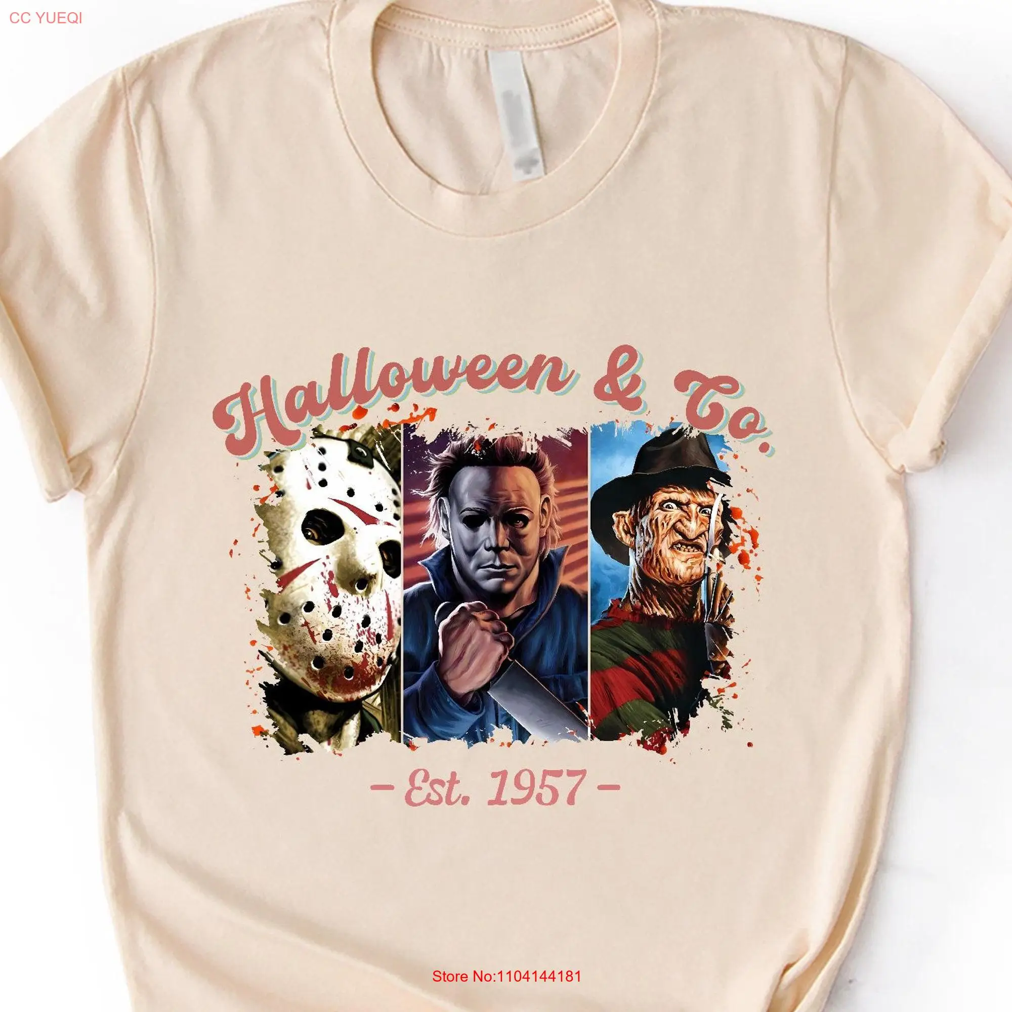 Halloween Co East 1957 T Shirt SweaT Horror Movies Pumpkin Trick Or Treat Spooky long or short sleeves