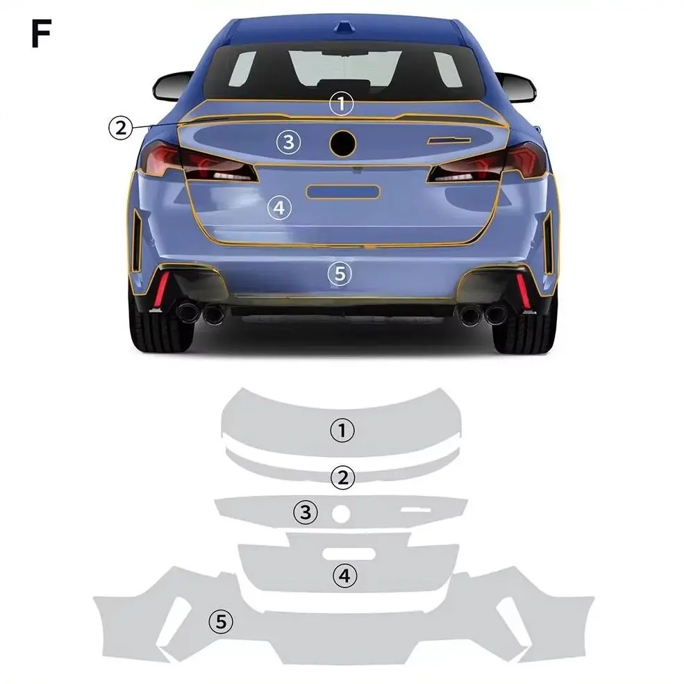 

For BMW 2 Series Gran Coupe M Sport F74 2025 TPU Pre-cut PPF Clear Paint Protective Film Custom Anti Scratch Self Healing Shield