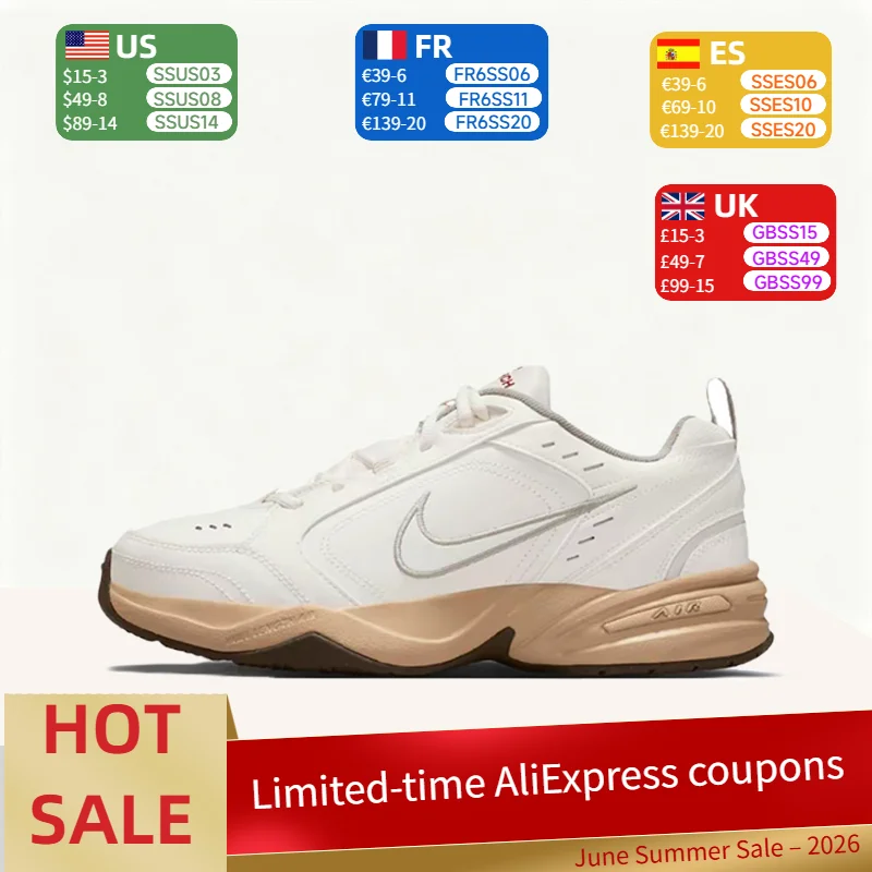 

Nike Air Monarch 4 Men's Low-Top Training Shoes - Beige Comfortable fit with soft, durable, lightweight cushioning IQ9792-112