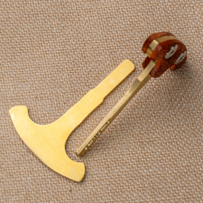 DIY Handmade Multifunction Brass EDC Personalized Modification Key Outdoor Portable Multifunctional Motorcycle Key Tool