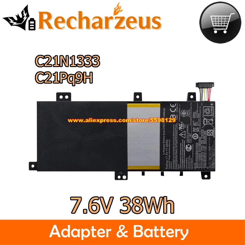 

Original 7.6V 38Wh Battery C21N1333 For ASUS TP550LA-CJ099H R5541L R554L R554LA Transformer Book Flip TP550LA TP550LD X454 Serie