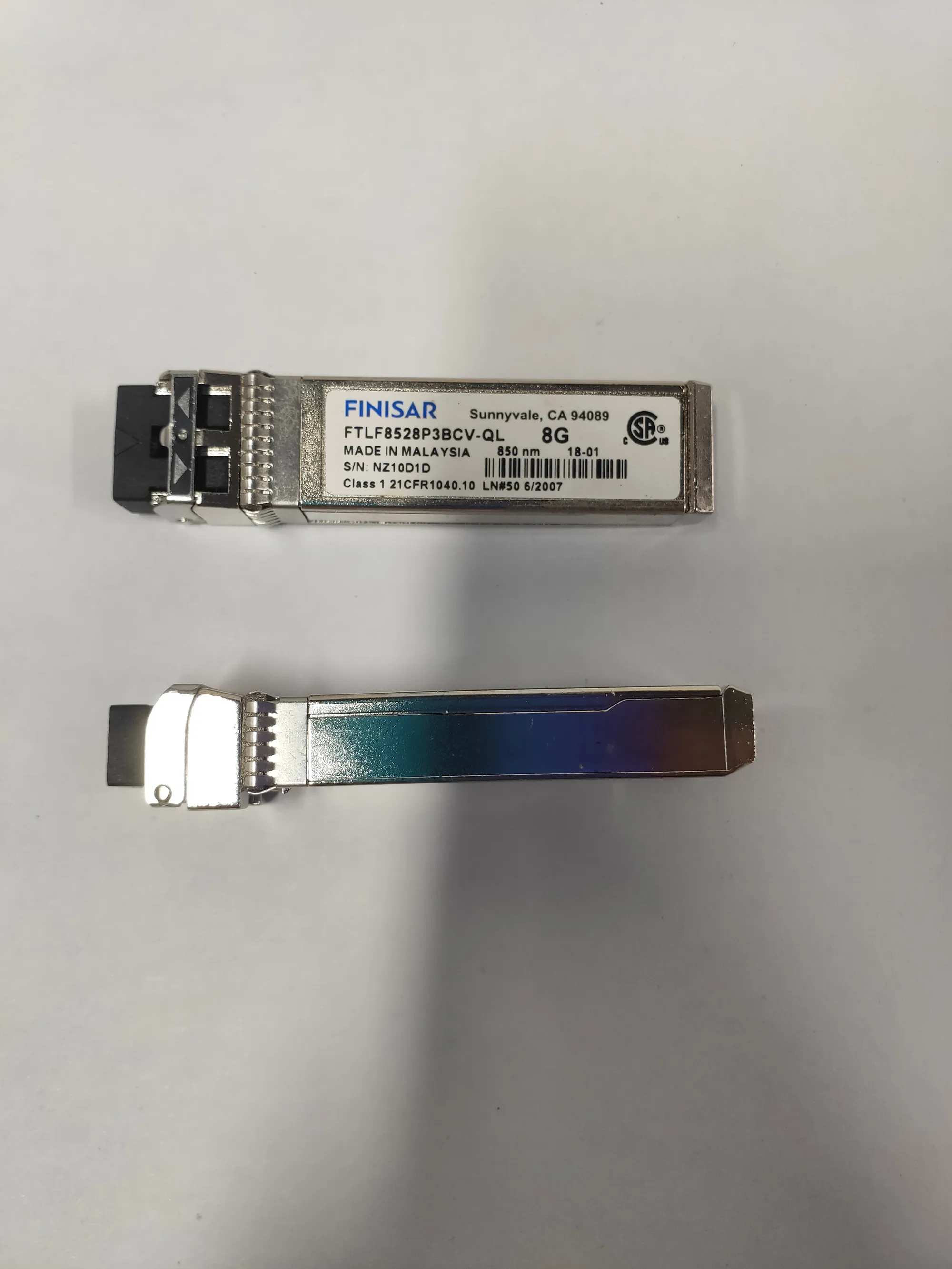 

Оптический трансивер Qlogic 8G Fibre Channel FTLF8528P3BCV-QL 850NM 8GB SFP для коммутаторов QLE2560 QLE2562 HBA FC