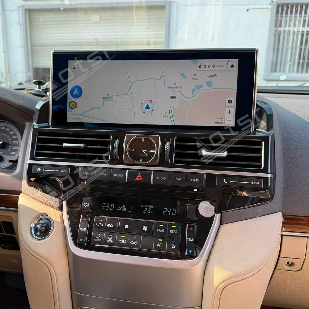 For Toyota Land Cruiser LC200 2016-2021 Android 14 12.3'' Car Radio Car Multimedia Video Player GPS Navigation Carplay Unit DSP