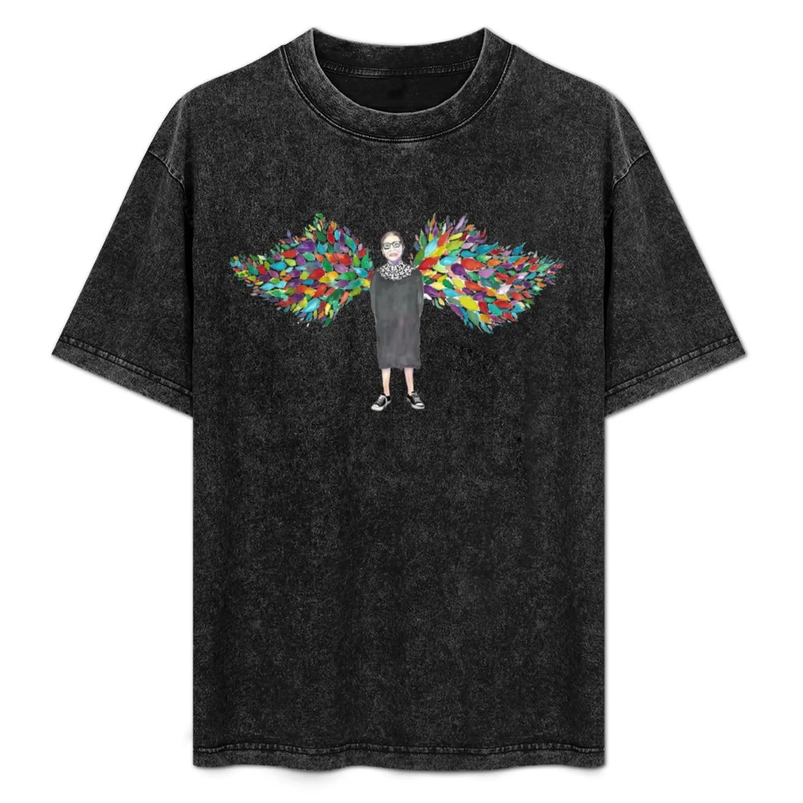 

RGB angel wings T-Shirt boys animal print customs plus size men clothing