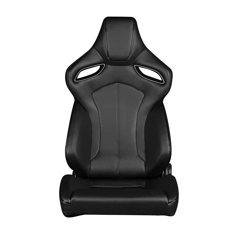 Adjustable Custom PU Car Seat Black Universal Comfort Racing Seat