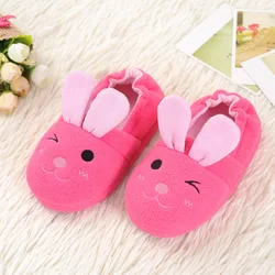 Fashion Toddler Girl Slippers for Home Gear Baby Items Loafers Plush Warm Indoor Cartoon Bunny Children Kid House Footwear Gifts