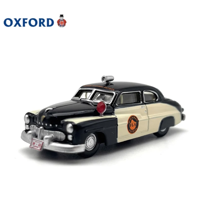 

OXFORD Diecast 1:87 Scale Mercury Highway Patrol Alloy Retro Car Model Finished Product Simulation Toy Gift Static Model