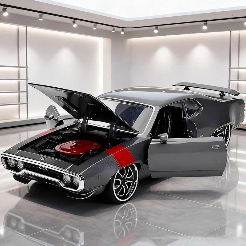 

JADA 1:24 Plymouth GTX 440 1972, легкосплавный автомобиль, литье под давлением и игрушечный транспорт, модель автомобиля, миниатюрная масштабная модель автомобиля для детей