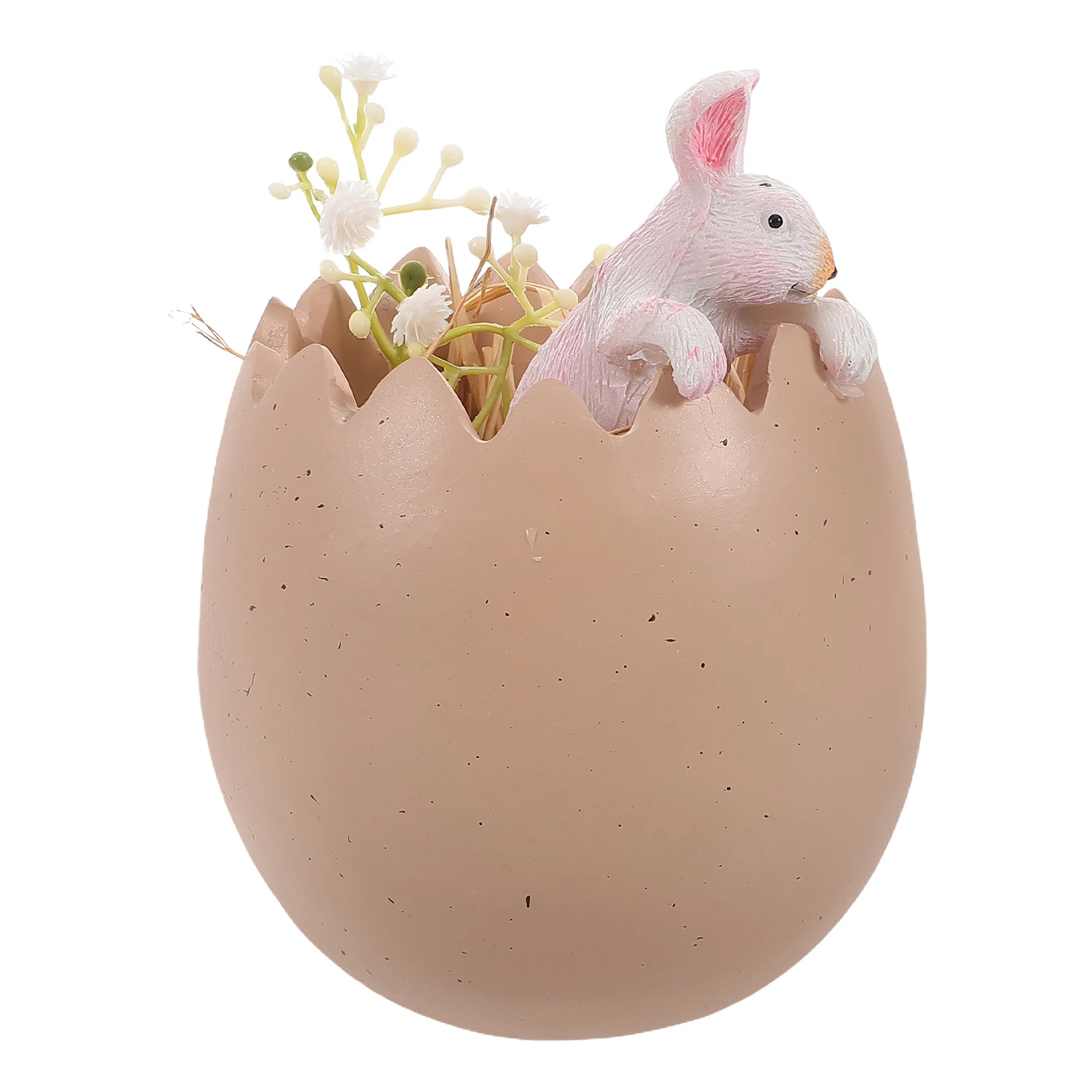 

s Easter Resin Figurine Cute Cracked Egg Design Home Decor Easter Bunny Resin Figurines Statue Rabbit nament