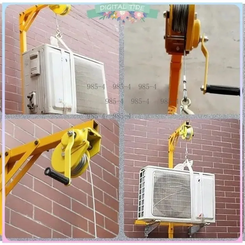 20M Outdoor Installation Lifting Crane Stainless Steel Self-locking Manual Winch Assembly