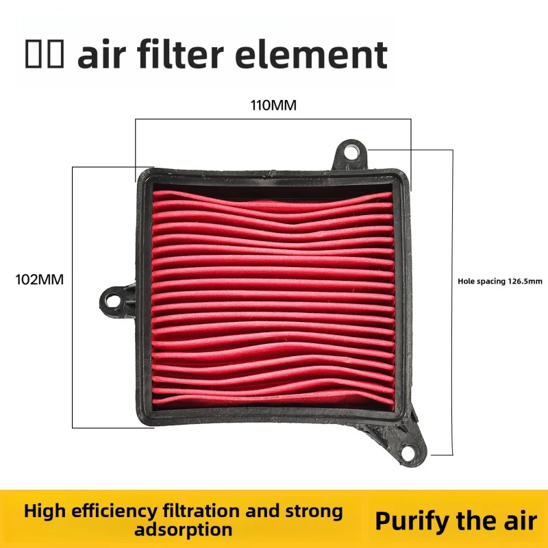 Heavy Duty Motorcycle Air Filter High Performance Washable Reusable for Scooter ATV Dirt Bike Motorbike 125cc-300cc