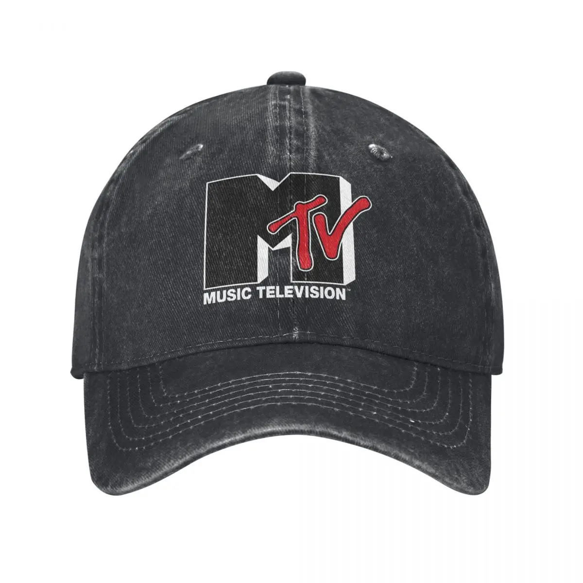 Television Vintage Red & White Logo Baseball Cap Men Hats Women Visor Protection Snapback Mtv Music Caps