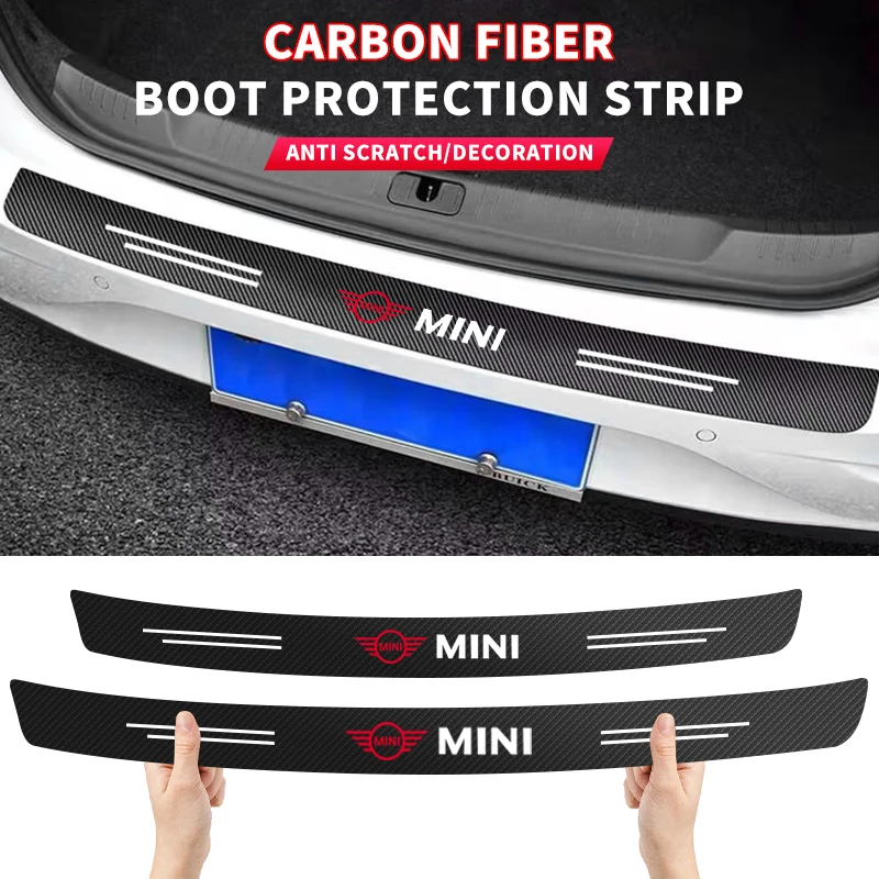 Car Rear Bumper Trim Protection Decal Auto Accessories For BMW MINI Cooper One S Countryman Clubman JCW R50 R55 R56 R60 R61 F55