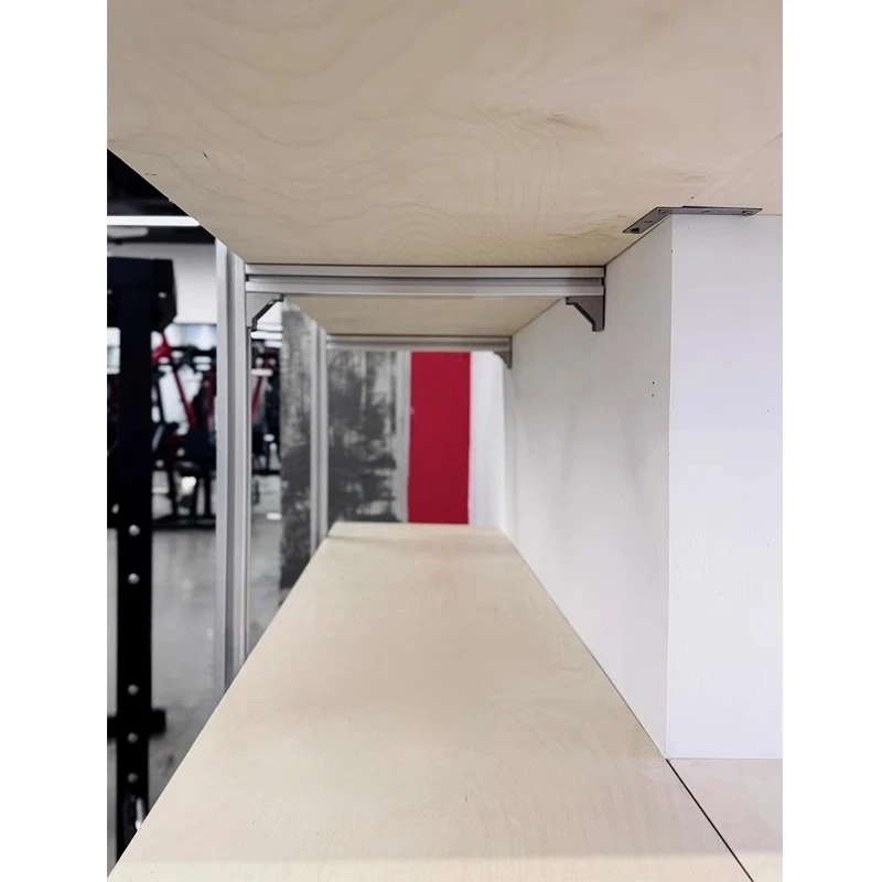 Profil Aluminium Birch Multilayer Papan Rak Sudut Rak Dinding Multilayer Rak Dekoratif Rak Penyimpanan Rumah Kreatif