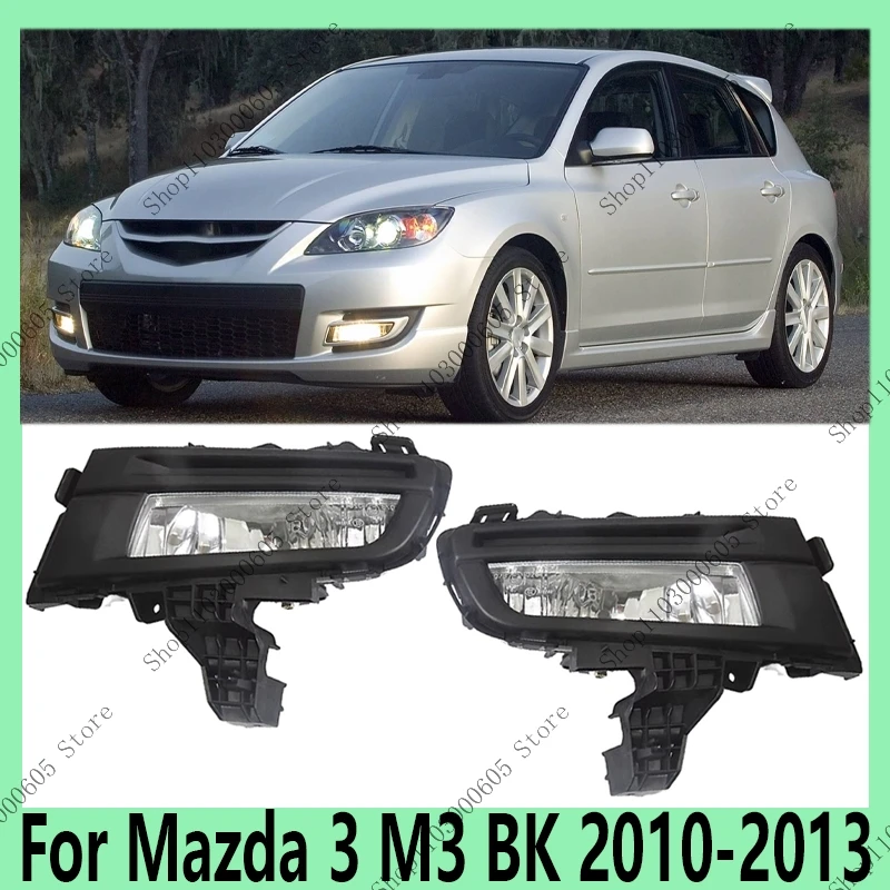 

For Mazda 3 M3 BK 2010-2013 Automobile Accessories Front Bumper Fog Light Assembly With Bulb Signal Light Running Light