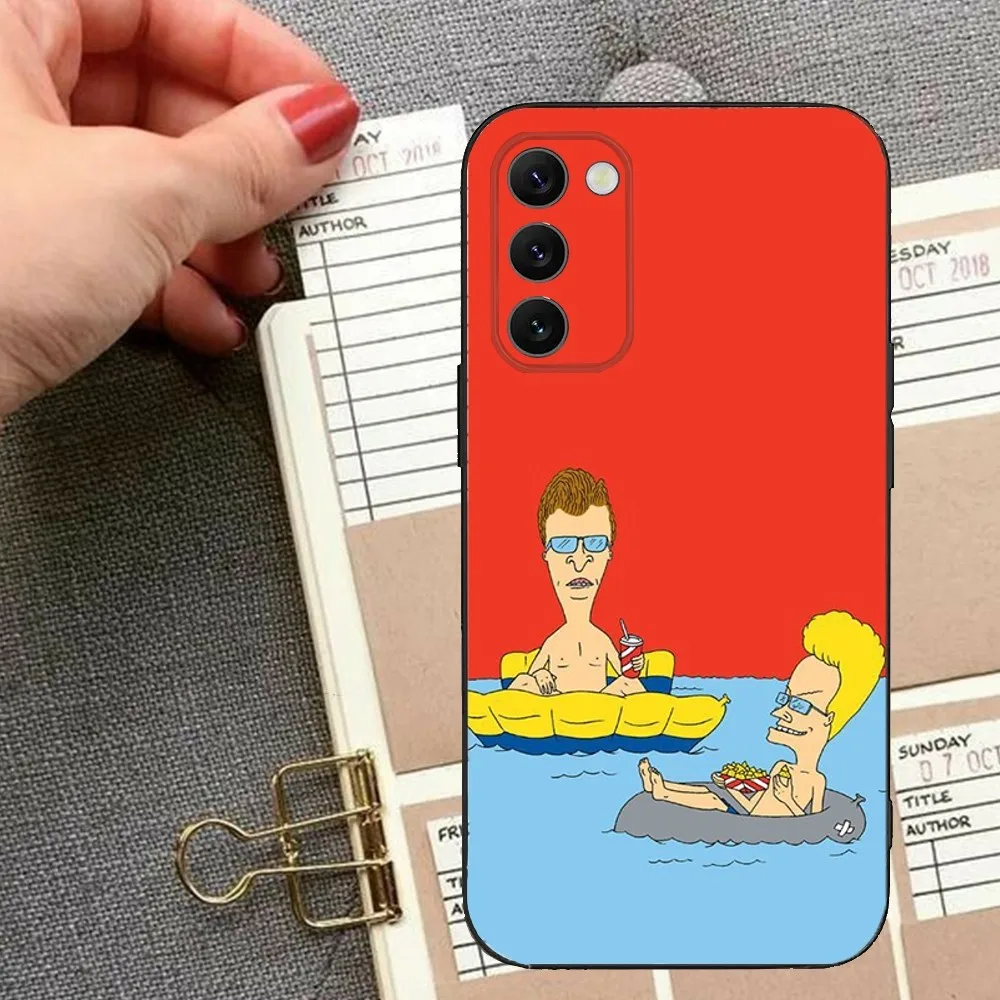 B-Beavis and B-Butt-Head Phone Case For Samsung Galaxy A13,A21s,A22,A31,A32,A52,A53,A71,A80,A91 Soft Black Cover