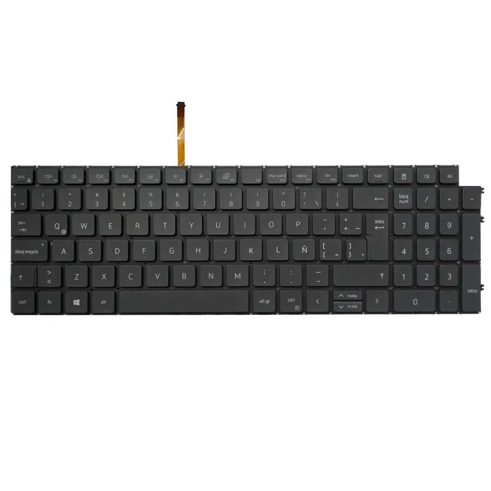 Teclado Latino para DELL 3511, 3515, Inspiron 15, 5510, 5515, 7510, 16 Plus, 7610, LA, negro, nuevo