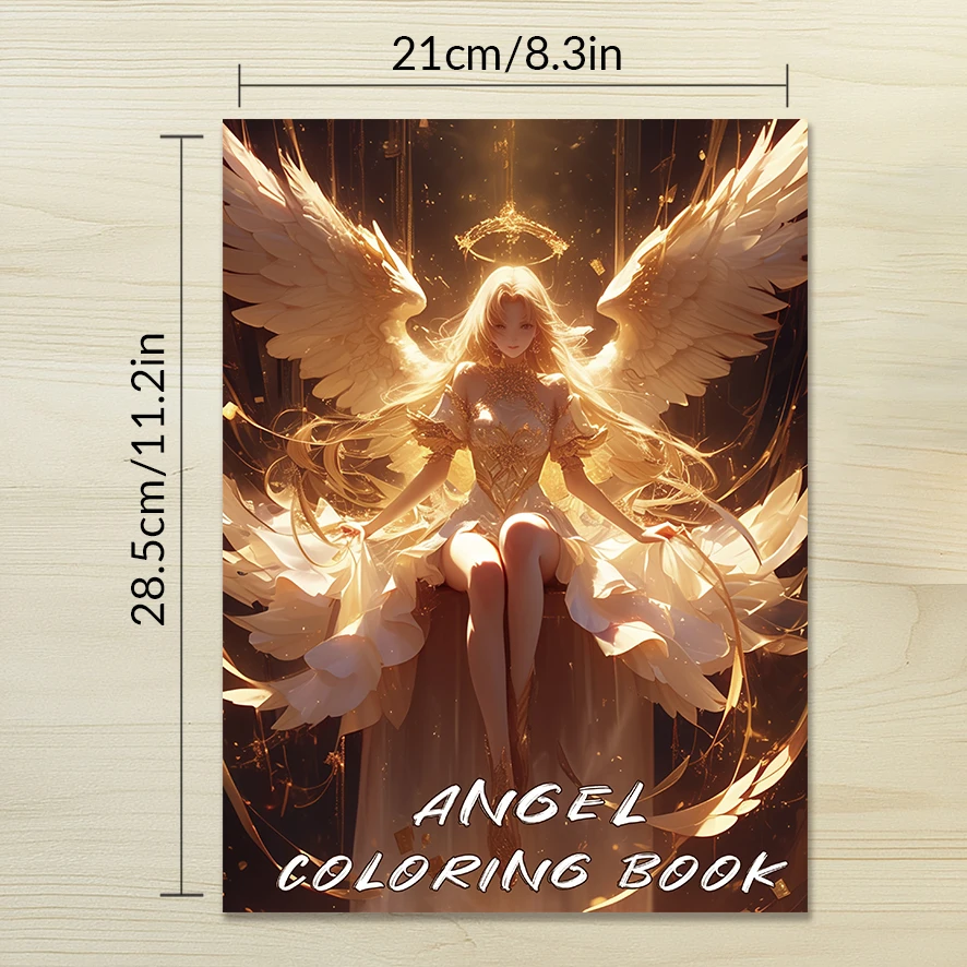 Coloring Book - 8.3 x 11.2 inches 32 pages of innocent people coloring book - ideal gift for family or friends