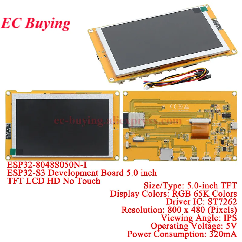 ESP32 S3 für Arduino LVGL WiFi Ble Entwicklungsboard 2,4 2,8 3,2 3,5 4,3 5 7,0 Zoll 240*320 Display-Bildschirm LCD TFT Modul