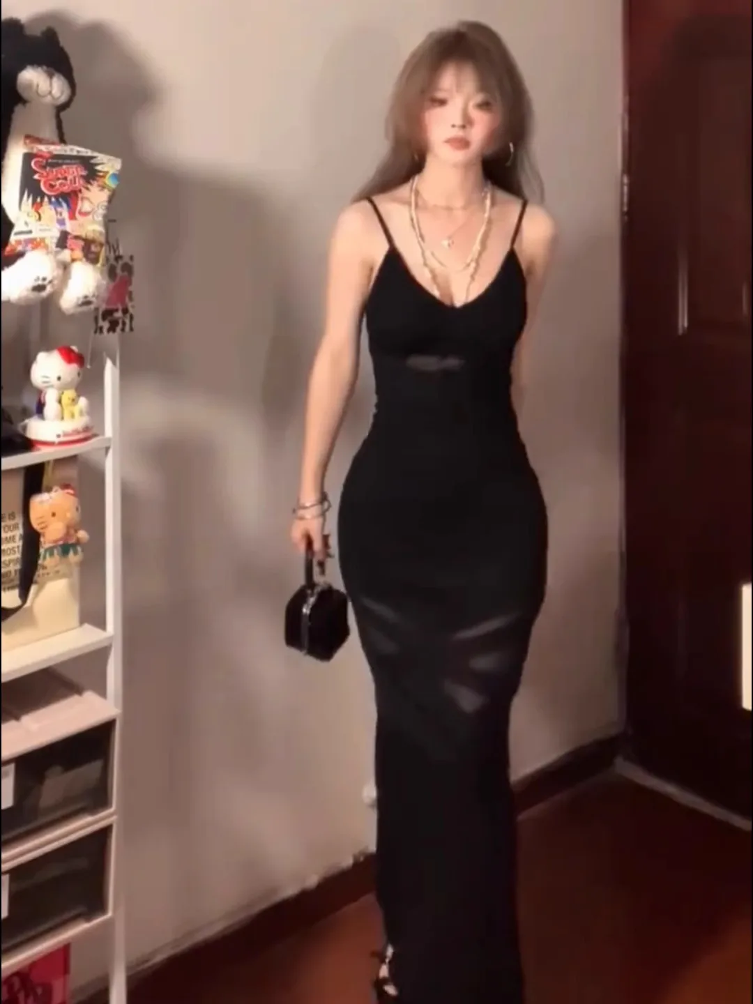 Dresses Sleeveless Womens Daily Winter Velvet Stand Neck Ribboned Slim-Fit Christmas Elegant Soiree Banquet Reception Multicolor