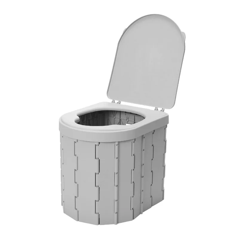Portable Folding Car Toilet Outdoor Road Trip Camping Emergency Mobile Toilet Anti Odor Commode For Adults And Kids