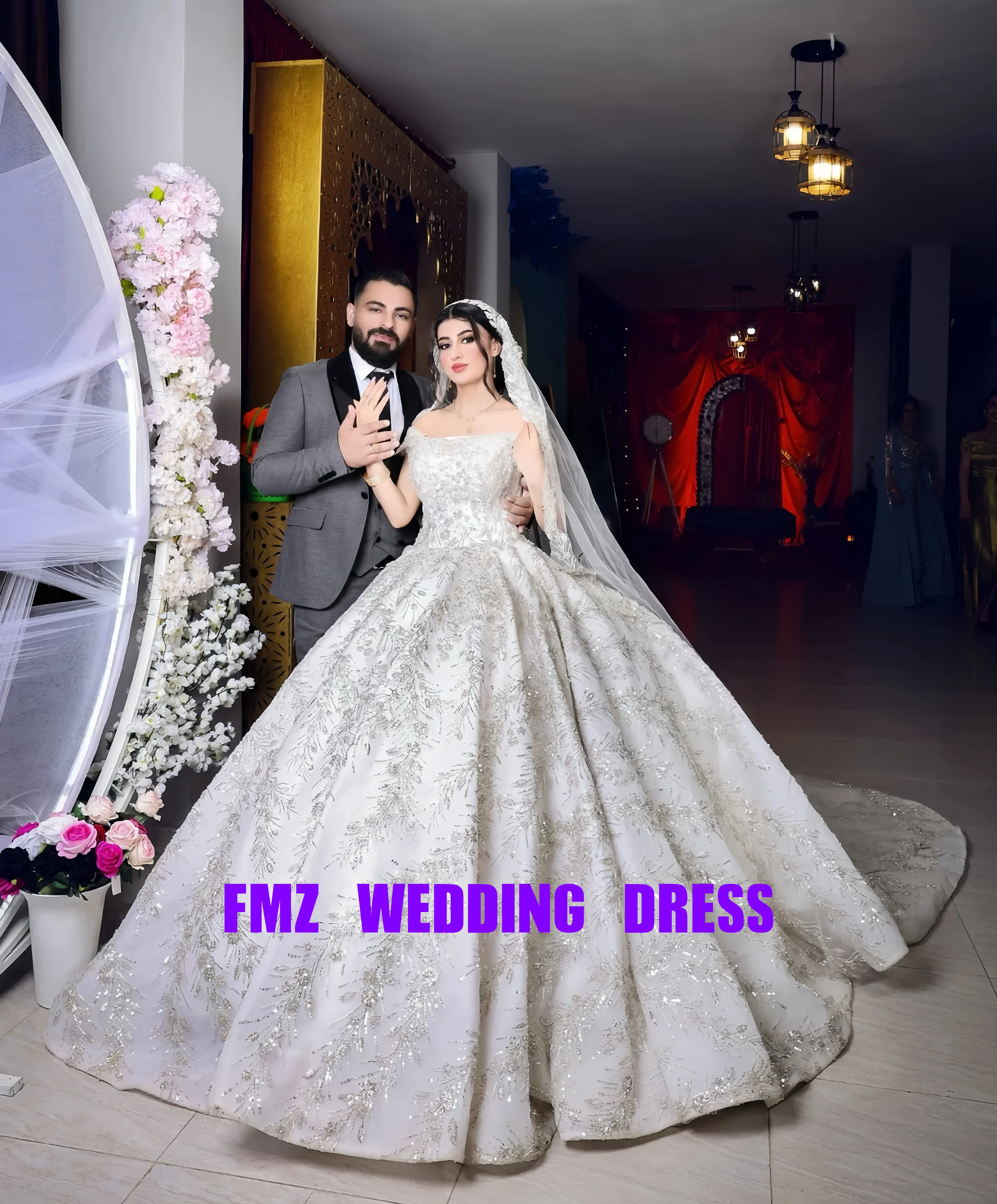 

Бальное платье без бретелек без рукавов по индивидуальному заказу, роскошное свадебное платье amanda novias, расшитое бисером, свадебное платье amanda novias