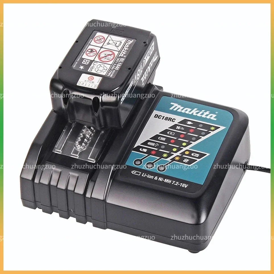 Original Makita Charger 14.4V-18V DC18RC Battery Charger Makita 6000mAh Bl1830 Bl1430 BL1860 BL1890 Tool Power Charger