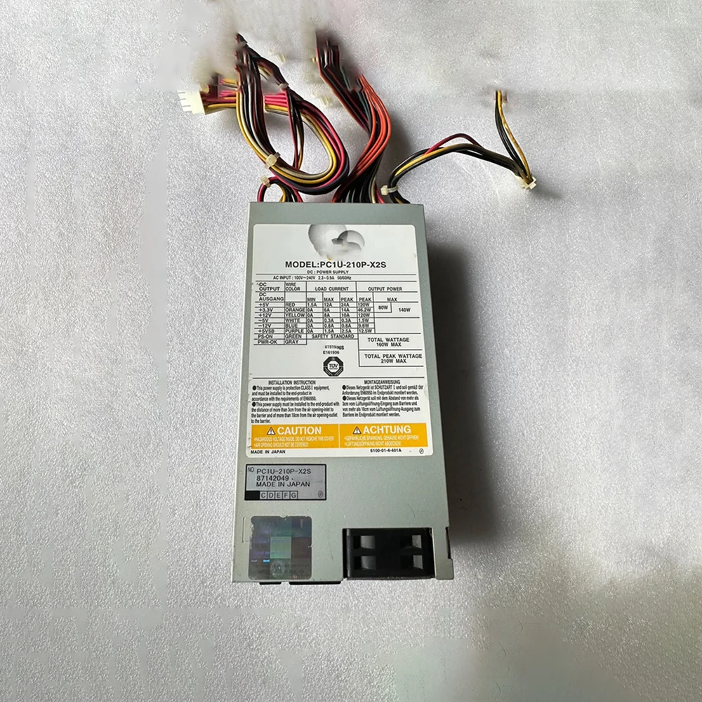 For Nipron Industrial Computer Power Supply PC1U-210P-X2S