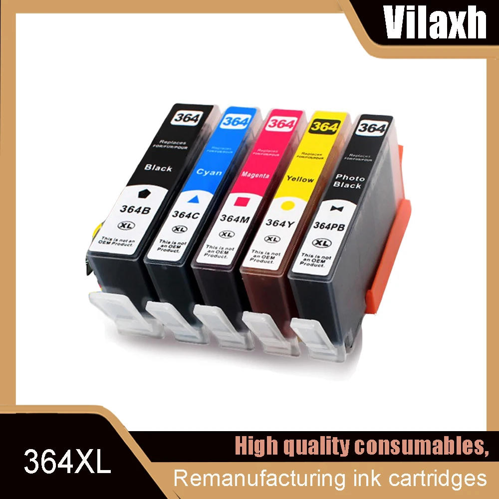 Replacement for HP364XL for HP364 364XL 364 Ink Cartridge for HP Photosmart 6525 7510 7515 7520 B010a B110a B110c B110e B111a