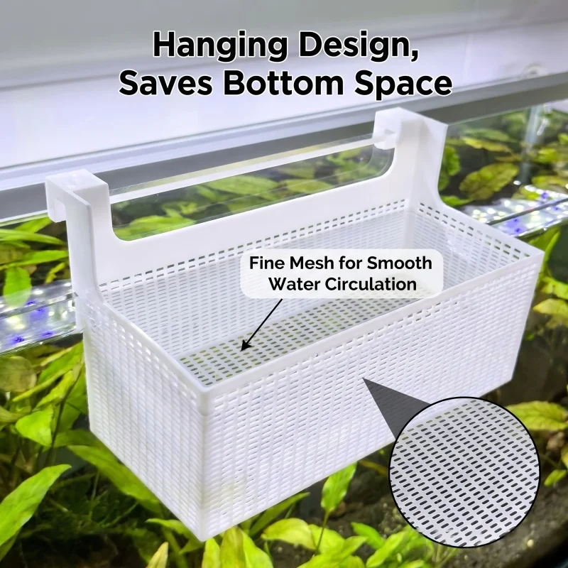 1pc Fish Breeding Isolation Box Aquarium Fry Shrimp Hatching Separator Net Box For Guppy Betta Fish Juvenile Fish Separation view 2