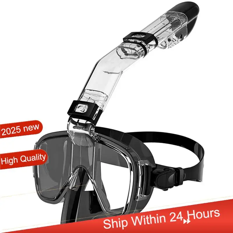 abjx-新型ダイビングマスク曇り止めシュノーケルマスクセット、フルドライトップシステム搭載、フリースタイルスイミング、プロ仕様シュノーケリングギア、大人子供向け