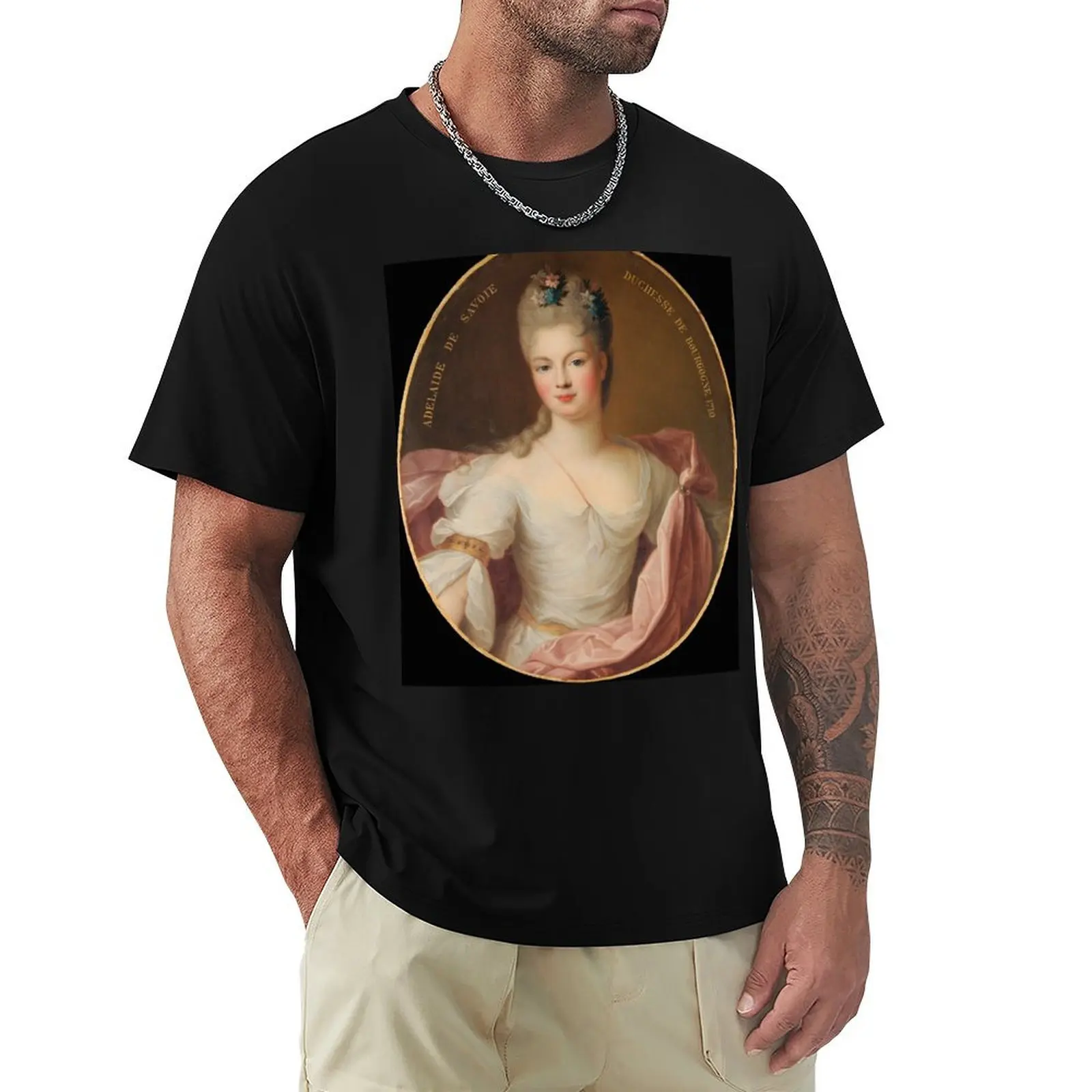 Camiseta Marie Adéla?de de Savoie Duchesse de Bourgogne, camiseta informal de manga corta a la moda