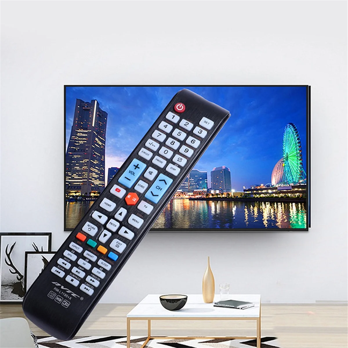 AT824-RM-L1195+X Compatibilità multi-dispositivo con telecomando universale, configurazione semplice per TV