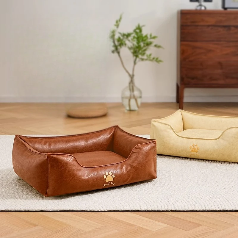 

The kennel is universal in all seasons, removable and washable, dog security nest, cortical waterproof dog bed, small dog